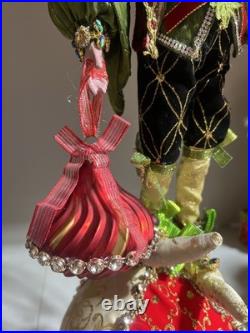 Mark Roberts Frontgate Santa Fairy Bejeweled Mantle Stocking Holder Rare