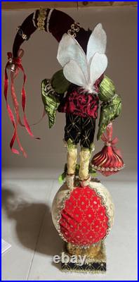 Mark Roberts Frontgate Santa Fairy Bejeweled Mantle Stocking Holder Rare