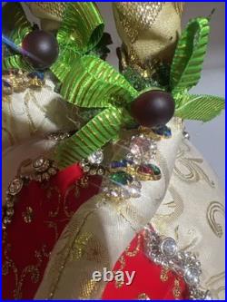Mark Roberts Frontgate Santa Fairy Bejeweled Mantle Stocking Holder Rare