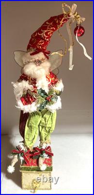Mark Roberts Frontgate Santa Fairy Stocking Holder For Mantle Christmas Rare