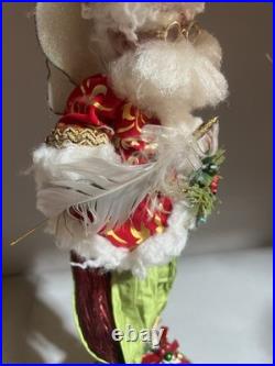 Mark Roberts Frontgate Santa Fairy Stocking Holder For Mantle Christmas Rare
