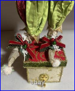 Mark Roberts Frontgate Santa Fairy Stocking Holder For Mantle Christmas Rare