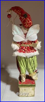Mark Roberts Frontgate Santa Fairy Stocking Holder For Mantle Christmas Rare