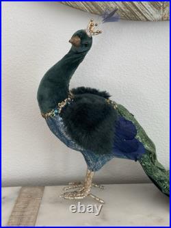 Mark Roberts Green & Blue Festive Peacock
