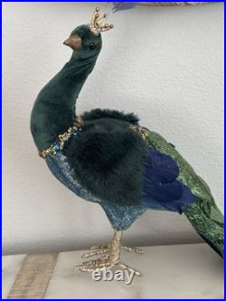 Mark Roberts Green & Blue Festive Peacock