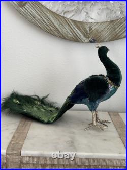 Mark Roberts Green & Blue Festive Peacock