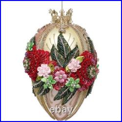 Mark Roberts Pre-Order Faberge Jewel Egg Ornament, YellowithPink 36-61302