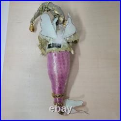 Mark Roberts Under the Sea Fairy Sm Pink Mermaid Jester Ornament