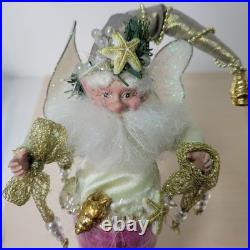 Mark Roberts Under the Sea Fairy Sm Pink Mermaid Jester Ornament