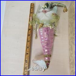 Mark Roberts Under the Sea Fairy Sm Pink Mermaid Jester Ornament