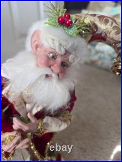 Mark Roberts Vtg Christmas Elf Stocking Holder Jester Fairy Collectible RARE