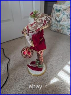 Mark Roberts Vtg Christmas Elf Stocking Holder Jester Fairy Collectible RARE