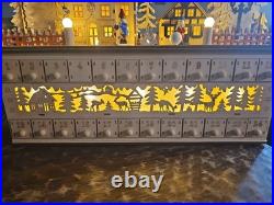 Martha Stewart Christmas Advent Calendar LED Lighted Wood Cut Out 2020
