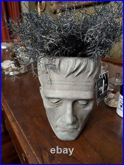 Martha Stewart Frankenstein Head Planter Halloween NWT 2024