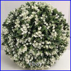 Martha Stewart LARGE 16 TOPIARY PLANT BALL White Lilac Jasmine 55Circum Nice