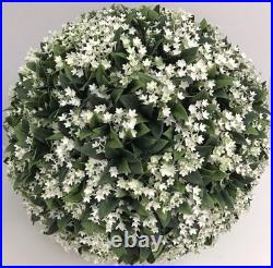 Martha Stewart LARGE 16 TOPIARY PLANT BALL White Lilac Jasmine 55Circum Nice