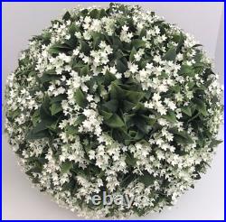 Martha Stewart LARGE 16 TOPIARY PLANT BALL White Lilac Jasmine 55Circum Nice