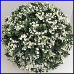 Martha Stewart LARGE 16 TOPIARY PLANT BALL White Lilac Jasmine 55Circum Nice
