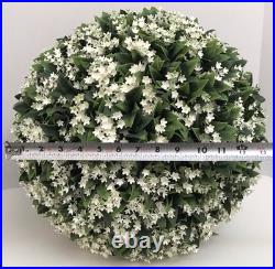 Martha Stewart LARGE 16 TOPIARY PLANT BALL White Lilac Jasmine 55Circum Nice