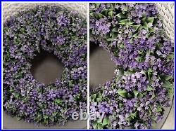 Martha Stewart LILAC FERN WREATH Jasmine artificial UV Resistant X Large 24 NEW Martha Stewart LILAC FERN WREATH Jasmine artificial UV Resistant X Large 24 NEW
