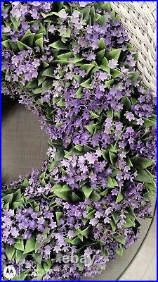Martha Stewart LILAC FERN WREATH Jasmine artificial UV Resistant X Large 24 NEW Martha Stewart LILAC FERN WREATH Jasmine artificial UV Resistant X Large 24 NEW