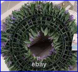Martha Stewart LILAC FERN WREATH Jasmine artificial UV Resistant X Large 24 NEW Martha Stewart LILAC FERN WREATH Jasmine artificial UV Resistant X Large 24 NEW