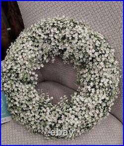 Martha Stewart LILAC FERN WREATH Jasmine artificial UV Resistant X Large 24 NEW Martha Stewart LILAC FERN WREATH Jasmine artificial UV Resistant X Large 24 NEW