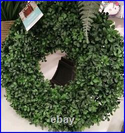 Martha Stewart LILAC FERN WREATH Jasmine artificial UV Resistant X Large 24 NEW Martha Stewart LILAC FERN WREATH Jasmine artificial UV Resistant X Large 24 NEW