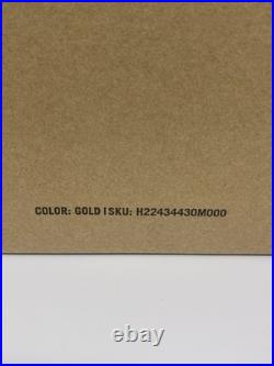 Martha Stewart LUMINARA Gold Christmas Glitter Tree Pillars Candles, 6.5, 9.5