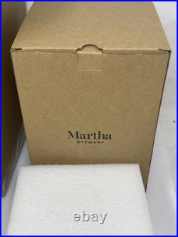 Martha Stewart LUMINARA Gold Christmas Glitter Tree Pillars Candles, 6.5, 9.5