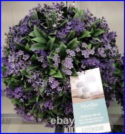 Martha Stewart set 2 TOPIARY PLANT BALL LILAC JASMINE FERN Purple Small 33C NEW Martha Stewart set 2 TOPIARY PLANT BALL LILAC JASMINE FERN Purple Small 33C NEW