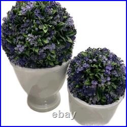 Martha Stewart set 2 TOPIARY PLANT BALL LILAC JASMINE FERN Purple Small 33C NEW Martha Stewart set 2 TOPIARY PLANT BALL LILAC JASMINE FERN Purple Small 33C NEW