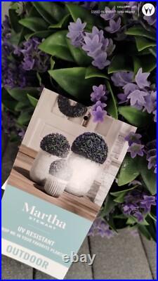 Martha Stewart set 2 TOPIARY PLANT BALL LILAC JASMINE FERN Purple Small 33C NEW Martha Stewart set 2 TOPIARY PLANT BALL LILAC JASMINE FERN Purple Small 33C NEW