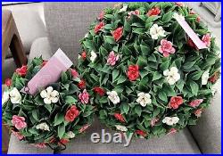 Martha Stewart set 2 TOPIARY PLANT BALL LILAC JASMINE FERN Purple Small 33C NEW Martha Stewart set 2 TOPIARY PLANT BALL LILAC JASMINE FERN Purple Small 33C NEW