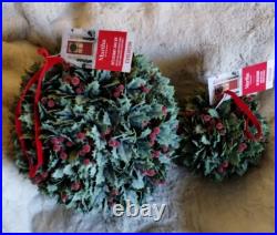 Martha Stewart set 2 TOPIARY PLANT BALL LILAC JASMINE FERN Purple Small 33C NEW Martha Stewart set 2 TOPIARY PLANT BALL LILAC JASMINE FERN Purple Small 33C NEW