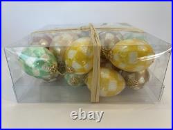 Mckenzie Childs Box Of Capiz Easter Eggs Approximately 24 Eggs-NWB- 2 Each