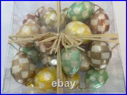Mckenzie Childs Box Of Capiz Easter Eggs Approximately 24 Eggs-NWB- 2 Each