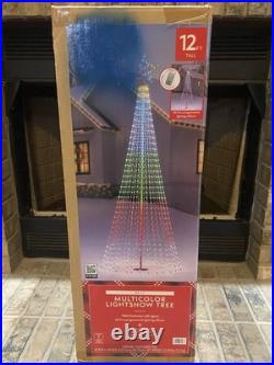 Member's Mark 12' Pre-Lit Multicolor LED Lightshow Tree 65 Lighting Effects