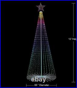 Member's Mark 12' Pre-Lit Multicolor Lightshow Tree