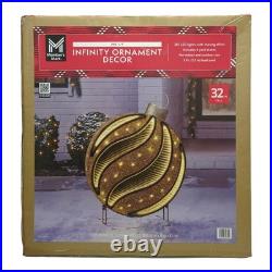 Member's Mark 32 Pre-Lit Gold Infinity Light Ornament Decor