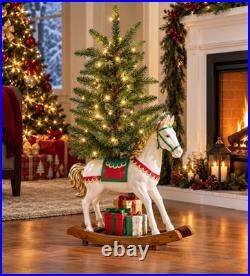 Member's Mark 3 Ft Rocking Horse Lighted Topiary Christmas Decor