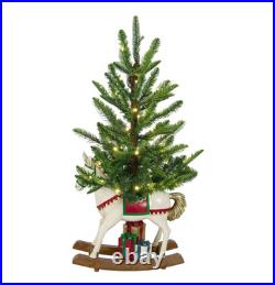 Member's Mark 3 Ft Rocking Horse Lighted Topiary Christmas Decor