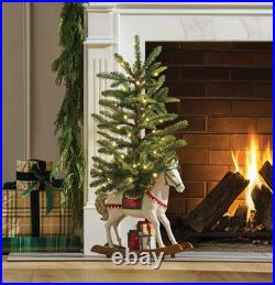 Member's Mark 3 Ft Rocking Horse Lighted Topiary Christmas Decor