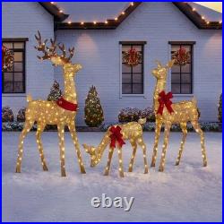 Member's Mark 3-Piece Pre-Lit Animated Deer Family Gold Member's Mark 3-Piece Pre-Lit Animated Deer Family Gold
