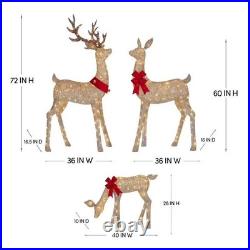 Member's Mark 3-Piece Pre-Lit Animated Deer Family Gold Member's Mark 3-Piece Pre-Lit Animated Deer Family Gold
