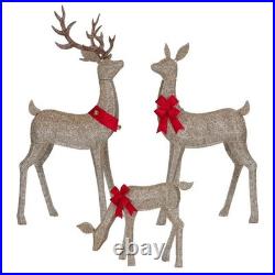 Member's Mark 3-Piece Pre-Lit Animated Deer Family Gold Member's Mark 3-Piece Pre-Lit Animated Deer Family Gold