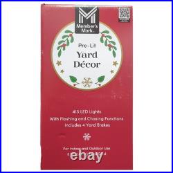 Member's Mark 415 LED Pre-Lit HOHOHO Yard Decor Sign, 82