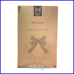 Member's Mark 48-Inch Pre-Lit Wreath Decor