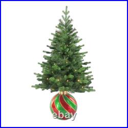 Member's Mark 4 Ft Pre-Lit Topiary with Ornament Base HolidayDecor Free Shipping