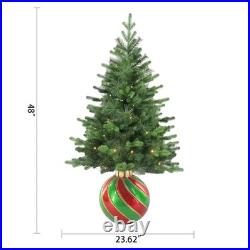 Member's Mark 4 Ft Pre-Lit Topiary with Ornament Base HolidayDecor Free Shipping